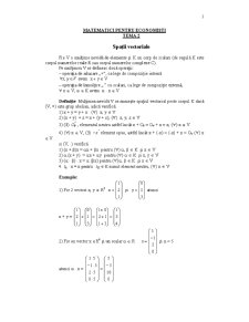 Matematici pentru economiști - tema 2 - Pagina 1