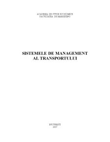 Sistemele de Management al Transportului - Pagina 1