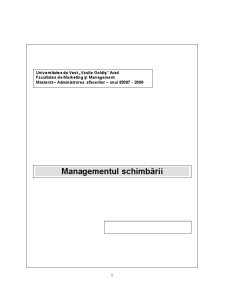 Managementul Schimbarii - SC CSG Consulting SRL - Pagina 1