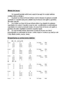 Verificarea Experimentală a Forței de Frecare la Alunecarea pe un Plan Orizontal - Pagina 2
