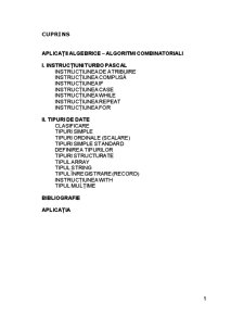 Aplicații algebrice - Turbo Pascal - Pagina 1
