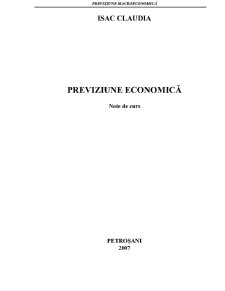 Previziuni Economice - Pagina 1