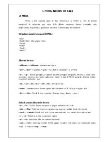 Elaborarea unui Sait pe HTML - Pagina 3