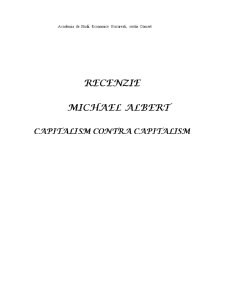 Recenzie Michael Albert - capitalism contra capitalism - Pagina 1