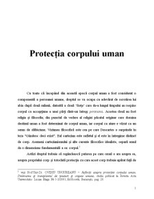 Protecția Corpului Uman - Pagina 1