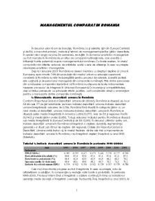 Managementul Comparat în România - Pagina 1