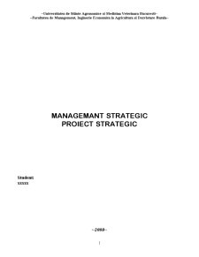 Management Agricol Strategic - Pagina 1