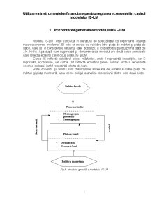 Utilizarea Instrumentelor Financiare pentru Reglarea Economiei în Cadrul Modelului IS-LM - Pagina 3
