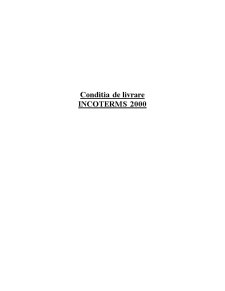 Condiția de livrare Incoterms 2000 - Pagina 1