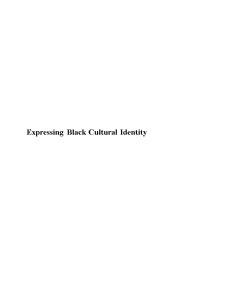 Expressing Black Cultural Identity - Pagina 1