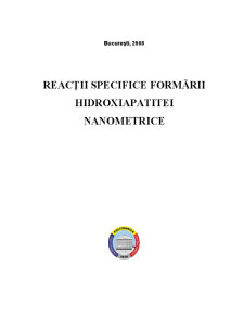 Reacții Specifice Formării Hidroxiapatitei Nanometrice - Pagina 1
