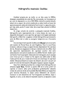 Hidrografia Masivului Ceahlău - Pagina 1