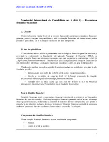 Standardele Internaționale de Contabilitate - Pagina 1