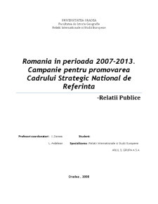 Cadrul național strategic de referință - Pagina 1