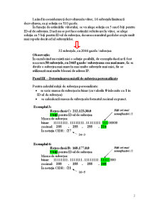 Model Practic de Subnetare - Pagina 2
