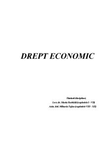 Drept Economic 2006-2007 - Pagina 1