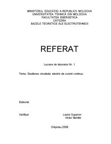 Studierea Circuitului Electric de Curent Continuu - Pagina 4