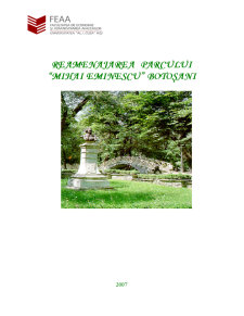 Reamenajarea Parcului Mihai Eminescu - Botoșani - Pagina 1