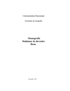 Monografia stațiunii în devenire - Bran - Pagina 1
