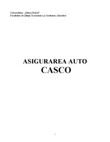 Asigurarea Casco - Pagina 1