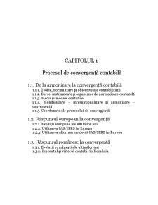 Procesul de Convergență Contabilă - Pagina 1