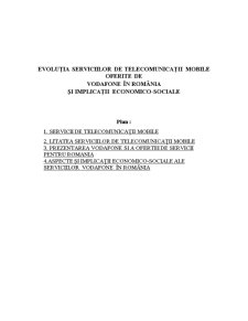 Evoluția serviciilor Vodafone România - Pagina 1
