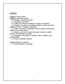 Secție tehnologică pentru planificarea biscuiților glutenosi simpli - Pagina 1