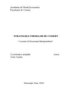 Strategia Întreprinderii - Pagina 1