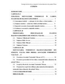 Strategii de Dezvoltare a Stațiunilor Balneoclimaterice din Județul Vâlcea - Pagina 2