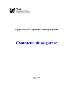 Contractul de Asigurare - Pagina 1