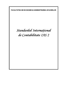 Standardul Internațional de Contabilitate IAS 2 - Pagina 1