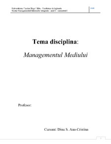Managementul Mediului - SC Murfatlar SA - Pagina 1