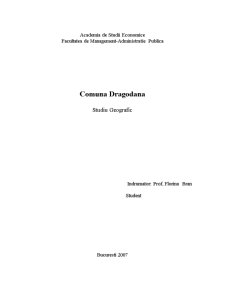 Studiu geografic - comuna Dragodana - Pagina 1