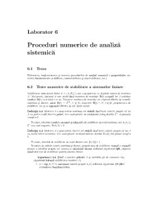 Proceduri numerice de analiză sistemică - Pagina 1