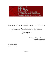 Banca Europeană de Investiții - Pagina 1