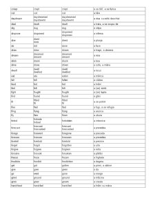Lista verbelor neregulate din limba engleză - Pagina 2