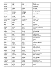 Lista verbelor neregulate din limba engleză - Pagina 4