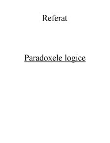 Paradoxele logice - Pagina 1
