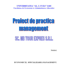 Practică management - SC MB Tour Expres SRL - Pagina 1