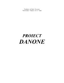Proiect Danone - Pagina 1