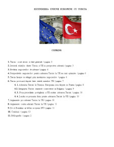 Extinderea Uniunii Europene cu Turcia - Pagina 1