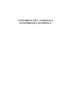Contabilitate națională și informația statistică - Pagina 1