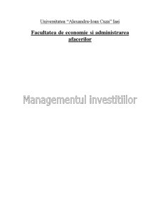 Managementul investițiilor - producția de biodiesel - Pagina 1
