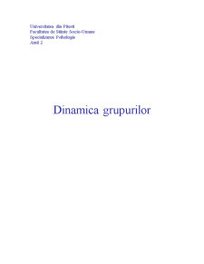 Dinamica grupurilor - test sociometric - Pagina 1
