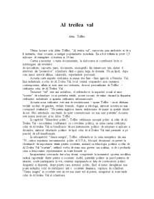 Al treilea val - Alvin Toffler - Pagina 1