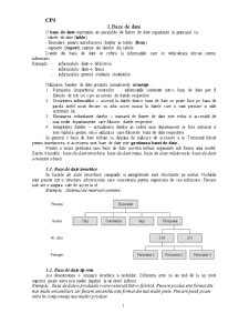 Baze de Date și Sisteme Informatice - Pagina 1