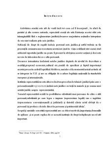 Institutia Reprezentarii in Dreptul Civil al Republicii Moldova - Pagina 1