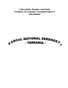 Parcuri Africa - Tanzania - Pagina 1