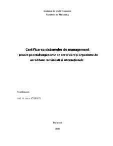 Certificarea Sistemelor de Management - Pagina 1