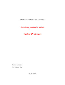 Descrierea Produsului Turistic - Valea Prahovei - Pagina 1